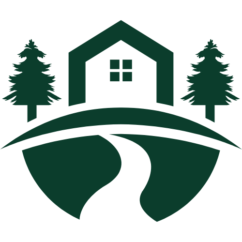 Green Modern Home Gardening Logo Design